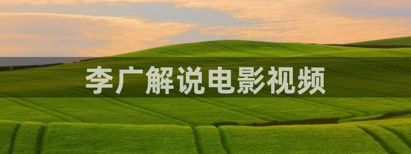 天天影视男人的天堂：李广解说电影视频