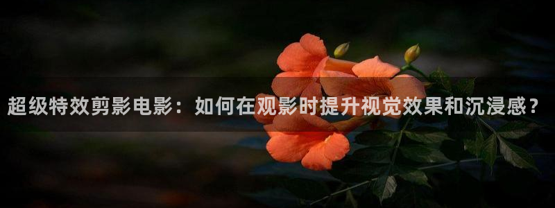 久久亚洲天堂视频：超级特效剪影电影：如何在观影时提升视觉效果和沉浸感？